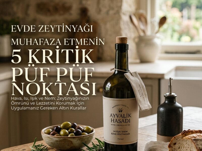 Evde Zeytinyağı Muhafaza Etmenin 5 Kritik Püf Noktası